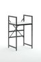Hanah Home Armario para Lavadora C7 Blanco y Negro 70x116x60 cm